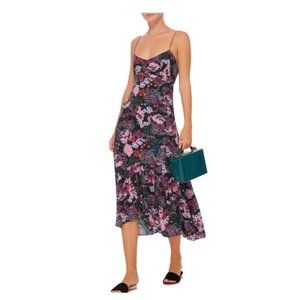 Saloni Silk Ruffle Igna Dress